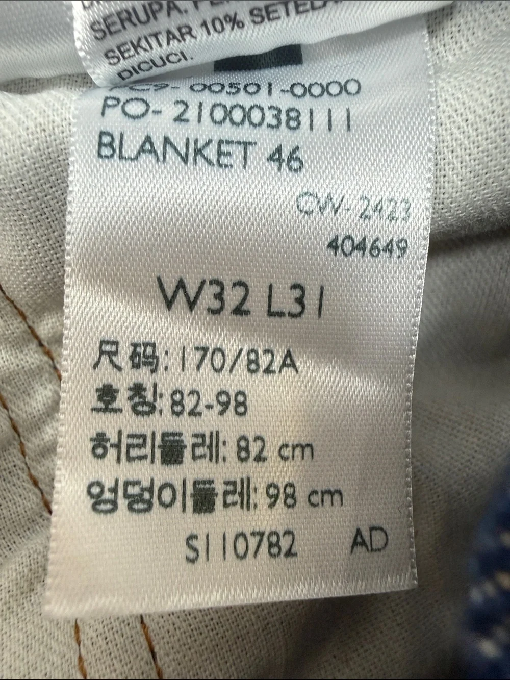 Levi’s 501 Original Fit Jeans W32 L31 Dark Wash Button Fly 100% Cotton Americana